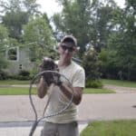 Netted an armadillo